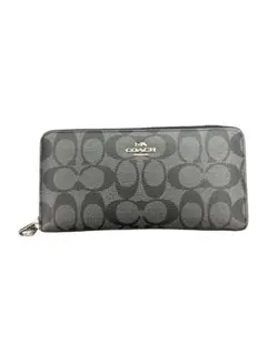 コーチ　COACH 長財布　PVC シグネチャー　ブラック　財布