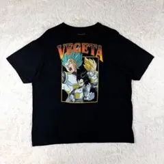 ドラゴンボール超 ベジータ グラフィックTシャツ 黒 ブラック アニメT 2XLのサムネイル