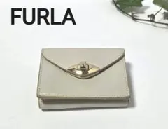 FURLA フルラ ✨かわいい✨三つ折り財布 EYE アイ レザー ベージュ