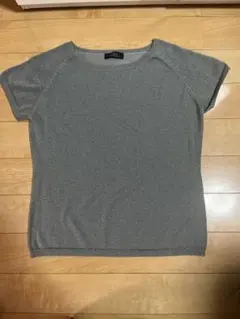 oe illet ラメニット 半袖 グレー LLのサムネイル