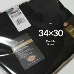 34×30【新品・未使用】ディッキーズ　ダブルニー　85283　　・BLACK・