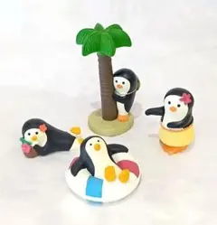 【廃盤レア】コンコンブル 南の島セット フラダンス＆ヤシの木ペンギン 4点