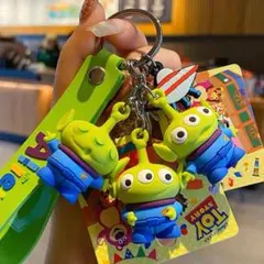 トイストーリー リトルグリーンメン 3体ver キーホルダー ストラップ