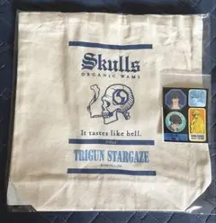 TRIGUN くじ引き堂 トートバッグ skulls ステッカー