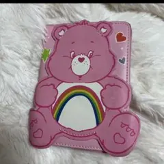 ケアベア　ピンク　パスポートケース カードケース付き