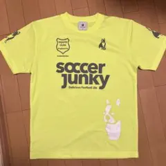 soccer junky 蛍光イエローシャツ Mサイズ