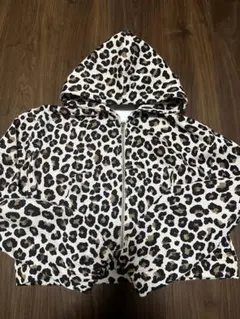 ZARA ヒョウ柄 フード付きパーカー 13-14歳