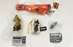 カプセルトイ スナフキン ストラップ クリアソフビ ミニクッションめじるしアクセ