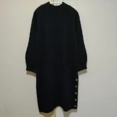 本日価格✤earthmusic＆ecologyケーブルニット ワンピース