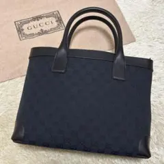 672✨美品✨GUCCI グッチ トートバッグ GGキャンバス レザー A4収納のサムネイル