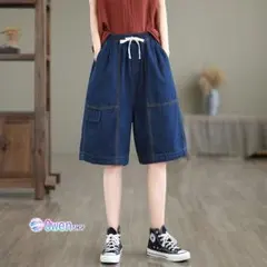 夏服コーデ 切り替え 個性 カジュアル レトロ＆着痩せ 薄手 ショートパンツ