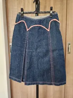 evisu　デニムスカート　38インチ　ピンク　カモメのサムネイル