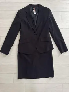 黒 ストライプ ビジネススーツ セット