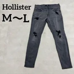 Hollister ダメージ加工 スキニーデニム W32 L30 【M〜L】のサムネイル