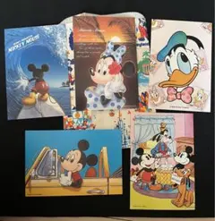 ディズニー　ポストカード　レトロ