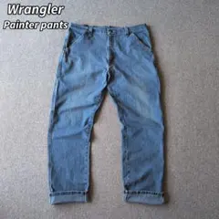 Wrangler デニム ペインターパンツ デニムパンツ 古着 W36 XLのサムネイル