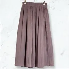 a3616 シューラルー シフォンスカート ピンク F ウエストゴム 裏地あり