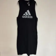 アディダス ビッグロゴ タンクワンピース 黒 L スポーツ adidasのサムネイル