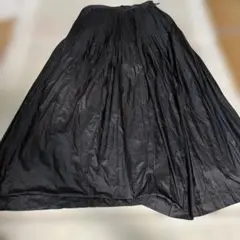 STRADIAブラック プリーツロングスカート