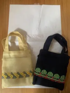 近沢レース★★大人気完売品★万有引力＆ミモザデザインミニバッグ付エコバッグ新品