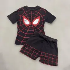 スパイダーマン　セットアップ　半袖　ハーフパンツ　110