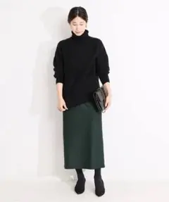 VERMEIL par ienaへプラムスカート３６サイズ(美品)グリーンのサムネイル