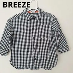 BREEZE ブリーズ ギンガムチェック 長袖シャツ 90cm