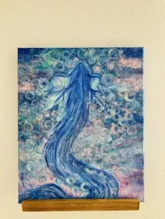 西村公義 水彩原画「春の富良野」直筆サイン 額装40x43cm 真作保証