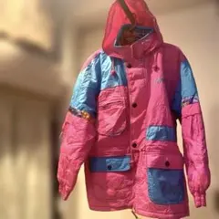 原宿レトロ　スキーウェアピンク160cm