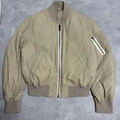 MUJI labo ムジラボ ベージュ MA-1 ダウンジャケット