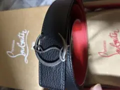 クリスチャン・ルブタン レザーベルト ブラック