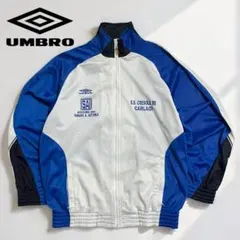アンブロ トラックジャケット ジャージ 90s Y2K ヴィンテージ 青 L
