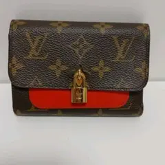 ルイヴィトン モノグラム ポルトフォイユ フラワーコンパクト三つ折り財布