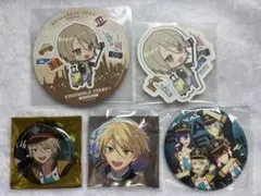 あんスタ プライズぬいぐるみ白鳥藍良 紙類 缶バッジセット