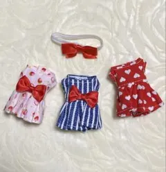 ミキマキちゃん用ワンピース3点セット【在庫整理の為お値下げ中】