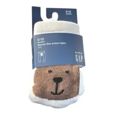 【新品】ギャップGAP くまさんケーブルニットタイツ 0-12months 70