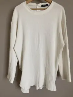 【AMERICAN HOLIC】アイボリー サーマル長袖カットソー フリーサイズ