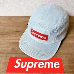 正規品　Supreme キャップ　帽子 アメリカ製　デニム　BOXロゴ
