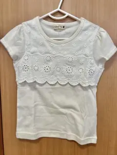 ブランシェス　女の子　カットソー　110 白　レース