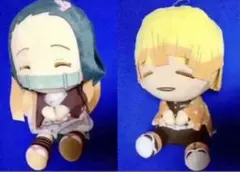 鬼滅の刃 我妻善逸 竈門禰豆子　 でっかいぽふっと　ぬいぐるみセット