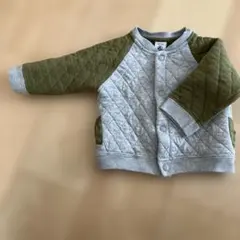 キルティングジャケット 12ヶ月 グレー/オリーブ