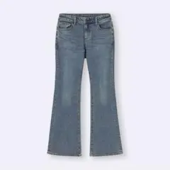 GU スリムフレアジーンズ S 65BLUE