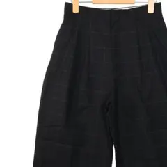 ブルックスブラザーズ 高級ウール100% チェック柄ワイドパンツ 老舗ブランド