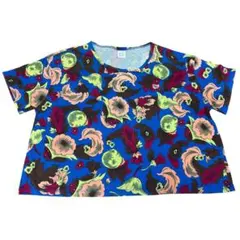 bulle de savon 花柄 半袖Tシャツ カットソー　オーバーサイズのサムネイル