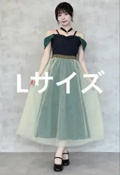 しまむら　アナ　ワンピース　戴冠式　ドレス　Lサイズ　アナと雪の女王 L