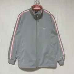 日本製 00s NIKE トラックジャケット ジャージ 灰 レディース Mのサムネイル