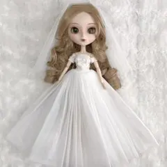 1598※momokodoll服※アイボリーのウェディングドレスセット※ 1598※momokodoll服※アイボリーのウェディングドレスセット※ - メルカリ