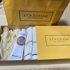 ロクシタン　ハンドクリーム　タオルハンカチセット