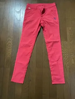 美品⭐︎PEARLY GATES ピンク スリムフィットパンツ