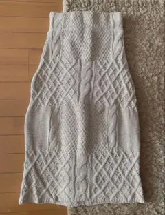 ニットスカート ロングスカート